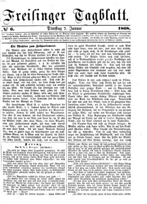 Freisinger Tagblatt (Freisinger Wochenblatt) Dienstag 7. Januar 1868