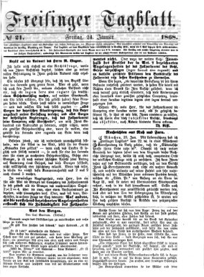 Freisinger Tagblatt (Freisinger Wochenblatt) Freitag 24. Januar 1868