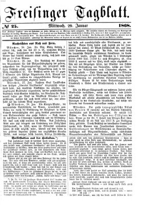 Freisinger Tagblatt (Freisinger Wochenblatt) Mittwoch 29. Januar 1868