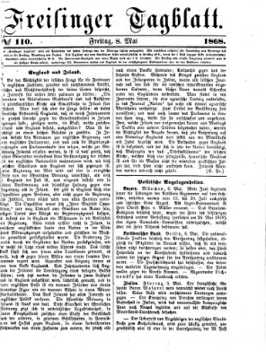 Freisinger Tagblatt (Freisinger Wochenblatt) Freitag 8. Mai 1868