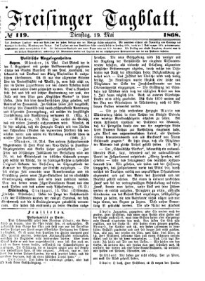 Freisinger Tagblatt (Freisinger Wochenblatt) Dienstag 19. Mai 1868