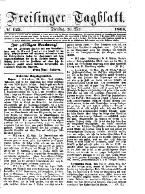 Freisinger Tagblatt (Freisinger Wochenblatt) Dienstag 26. Mai 1868