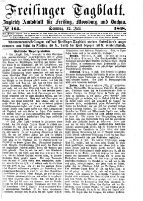 Freisinger Tagblatt (Freisinger Wochenblatt) Sonntag 12. Juli 1868