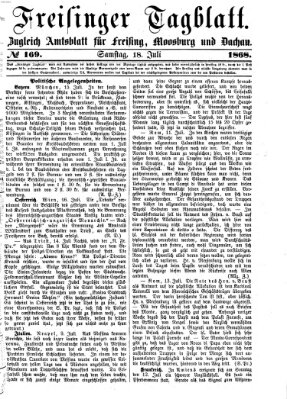 Freisinger Tagblatt (Freisinger Wochenblatt) Samstag 18. Juli 1868