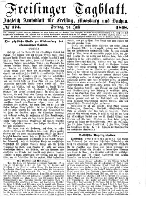 Freisinger Tagblatt (Freisinger Wochenblatt) Freitag 24. Juli 1868