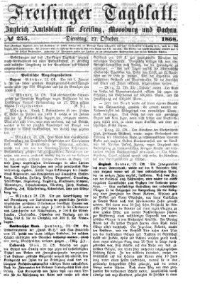 Freisinger Tagblatt (Freisinger Wochenblatt) Dienstag 27. Oktober 1868