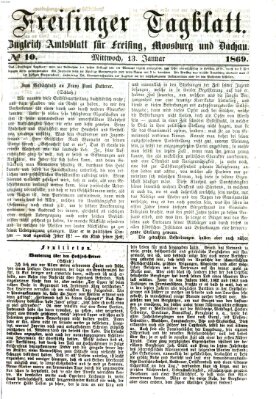 Freisinger Tagblatt (Freisinger Wochenblatt) Mittwoch 13. Januar 1869