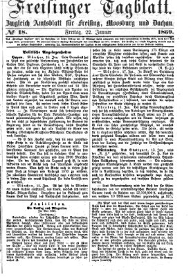 Freisinger Tagblatt (Freisinger Wochenblatt) Freitag 22. Januar 1869