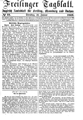 Freisinger Tagblatt (Freisinger Wochenblatt) Dienstag 26. Januar 1869