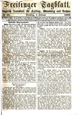 Freisinger Tagblatt (Freisinger Wochenblatt) Montag 8. Februar 1869