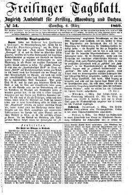 Freisinger Tagblatt (Freisinger Wochenblatt) Samstag 6. März 1869