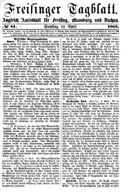 Freisinger Tagblatt (Freisinger Wochenblatt) Samstag 10. April 1869