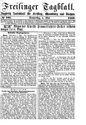 Freisinger Tagblatt (Freisinger Wochenblatt) Donnerstag 6. Mai 1869