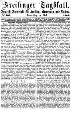 Freisinger Tagblatt (Freisinger Wochenblatt) Donnerstag 13. Mai 1869