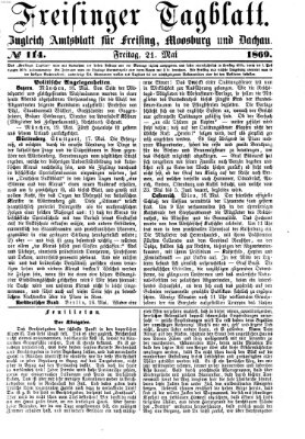 Freisinger Tagblatt (Freisinger Wochenblatt) Freitag 21. Mai 1869