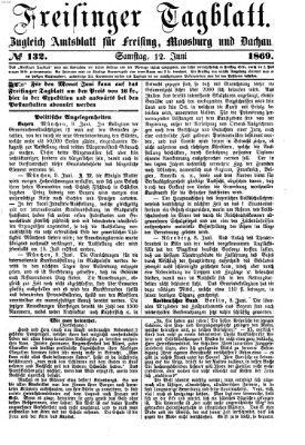 Freisinger Tagblatt (Freisinger Wochenblatt) Samstag 12. Juni 1869