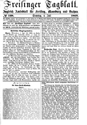 Freisinger Tagblatt (Freisinger Wochenblatt) Sonntag 4. Juli 1869