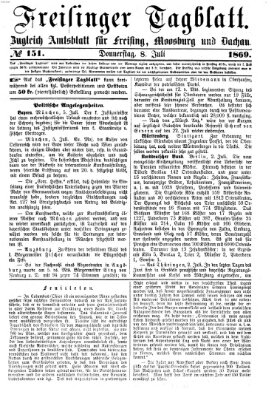 Freisinger Tagblatt (Freisinger Wochenblatt) Donnerstag 8. Juli 1869