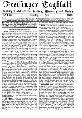 Freisinger Tagblatt (Freisinger Wochenblatt) Sonntag 11. Juli 1869