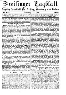 Freisinger Tagblatt (Freisinger Wochenblatt) Dienstag 13. Juli 1869