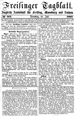 Freisinger Tagblatt (Freisinger Wochenblatt) Dienstag 27. Juli 1869