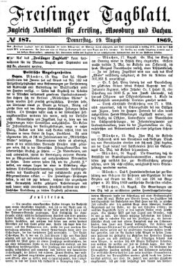 Freisinger Tagblatt (Freisinger Wochenblatt) Donnerstag 19. August 1869