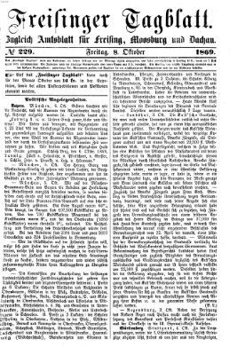 Freisinger Tagblatt (Freisinger Wochenblatt) Freitag 8. Oktober 1869