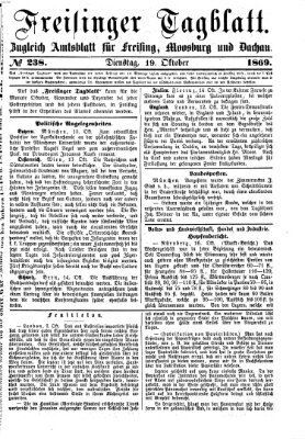 Freisinger Tagblatt (Freisinger Wochenblatt) Dienstag 19. Oktober 1869