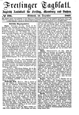 Freisinger Tagblatt (Freisinger Wochenblatt) Mittwoch 29. Dezember 1869