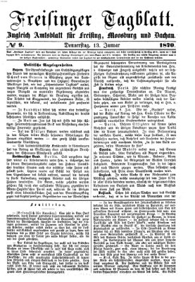 Freisinger Tagblatt (Freisinger Wochenblatt) Donnerstag 13. Januar 1870