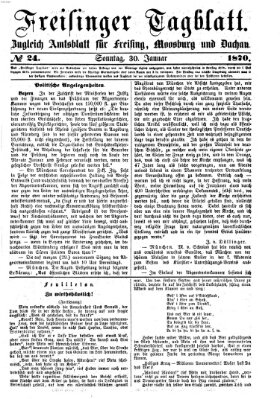 Freisinger Tagblatt (Freisinger Wochenblatt) Sonntag 30. Januar 1870