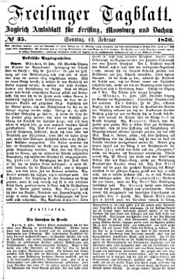 Freisinger Tagblatt (Freisinger Wochenblatt) Sonntag 13. Februar 1870