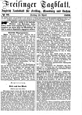 Freisinger Tagblatt (Freisinger Wochenblatt) Freitag 29. April 1870