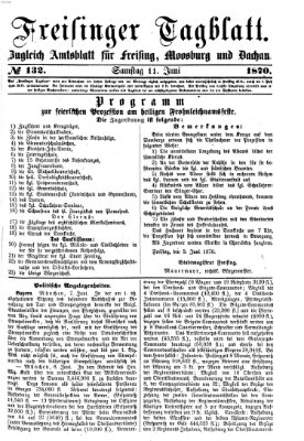 Freisinger Tagblatt (Freisinger Wochenblatt) Samstag 11. Juni 1870