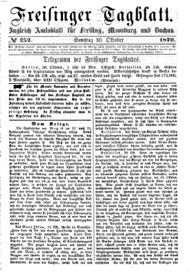 Freisinger Tagblatt (Freisinger Wochenblatt) Sonntag 30. Oktober 1870