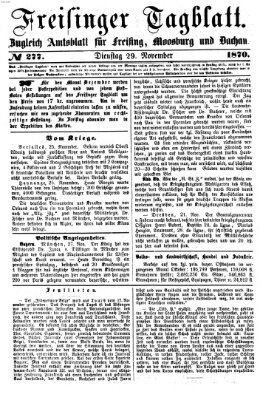 Freisinger Tagblatt (Freisinger Wochenblatt) Dienstag 29. November 1870