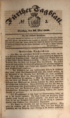 Fürther Tagblatt Dienstag 29. Mai 1838