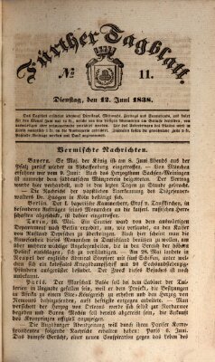 Fürther Tagblatt Dienstag 12. Juni 1838