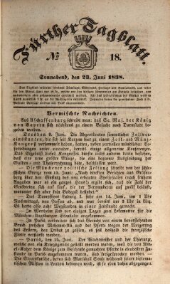 Fürther Tagblatt Samstag 23. Juni 1838