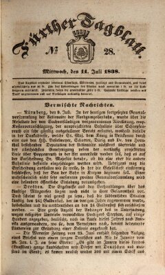 Fürther Tagblatt Mittwoch 11. Juli 1838