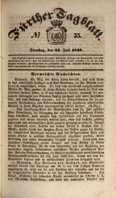 Fürther Tagblatt Dienstag 24. Juli 1838