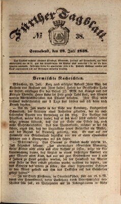 Fürther Tagblatt Samstag 28. Juli 1838