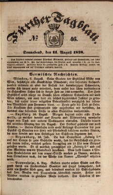 Fürther Tagblatt Samstag 11. August 1838