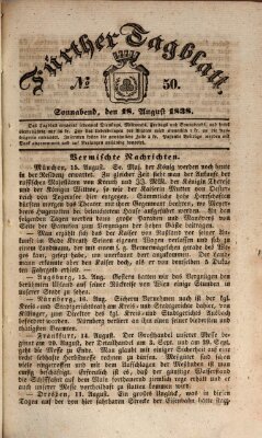 Fürther Tagblatt Samstag 18. August 1838