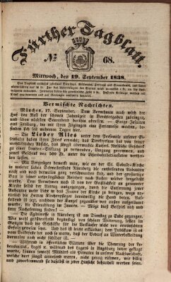 Fürther Tagblatt Mittwoch 19. September 1838