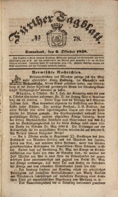 Fürther Tagblatt Samstag 6. Oktober 1838