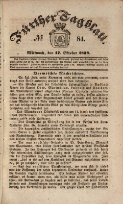 Fürther Tagblatt Mittwoch 17. Oktober 1838