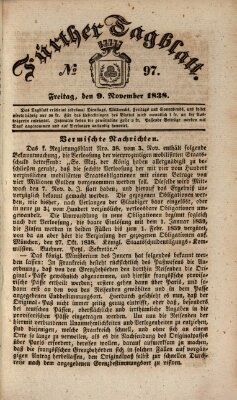 Fürther Tagblatt Freitag 9. November 1838