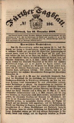 Fürther Tagblatt Mittwoch 21. November 1838