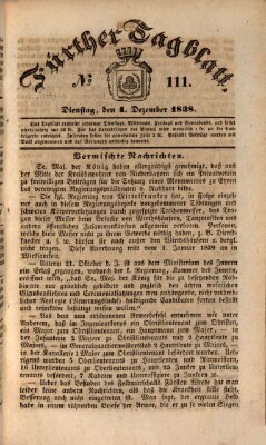 Fürther Tagblatt Dienstag 4. Dezember 1838